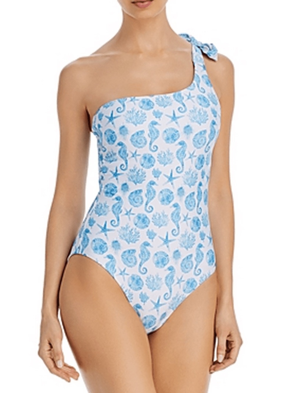 Aqua Swim White One-Piece with Light Blue Accents NEW with Tags 🏷️ XSmall